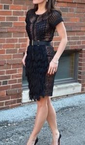 Corvus Fringe Panel Beguile by Byron Lars Dress